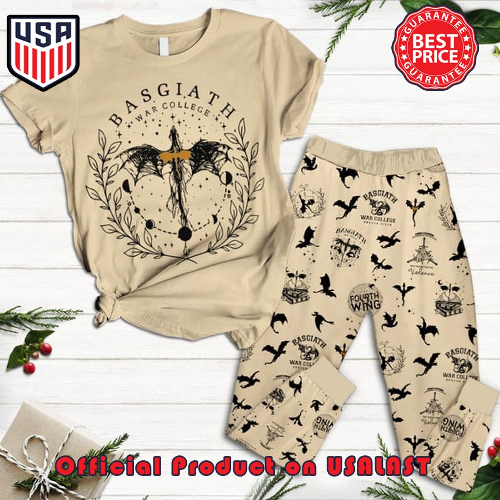 fourth wing basgiath war college pajamas set 1 GirsB