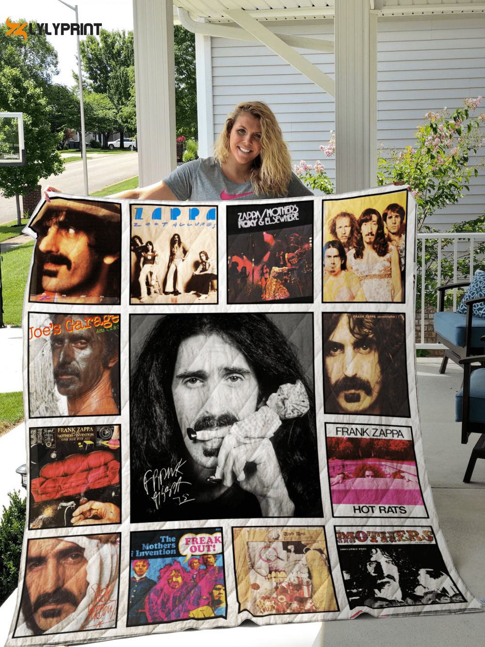 frank zappa quilt blanket 2a