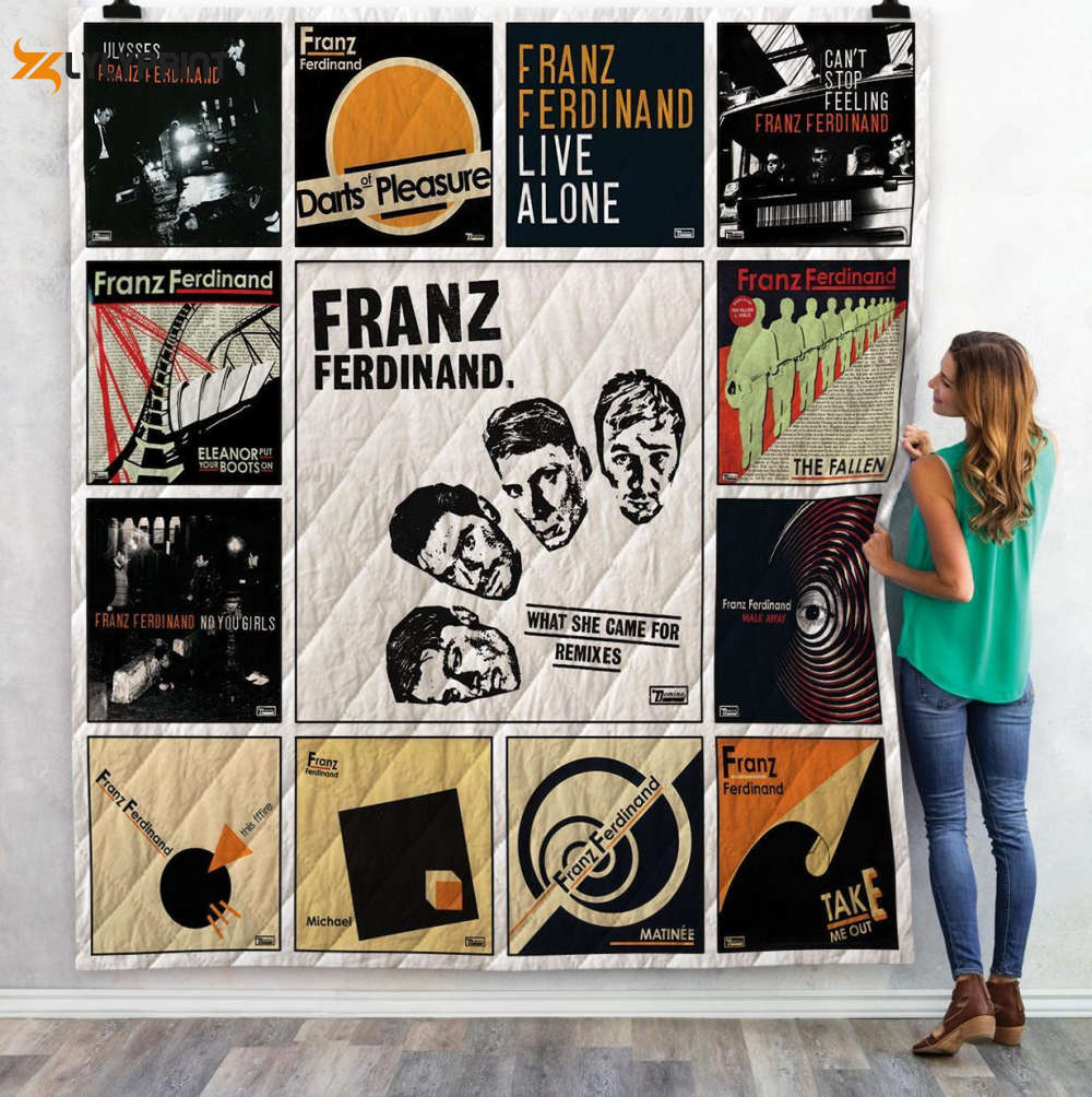 franz ferdinand singles 3d customized quilt blanket