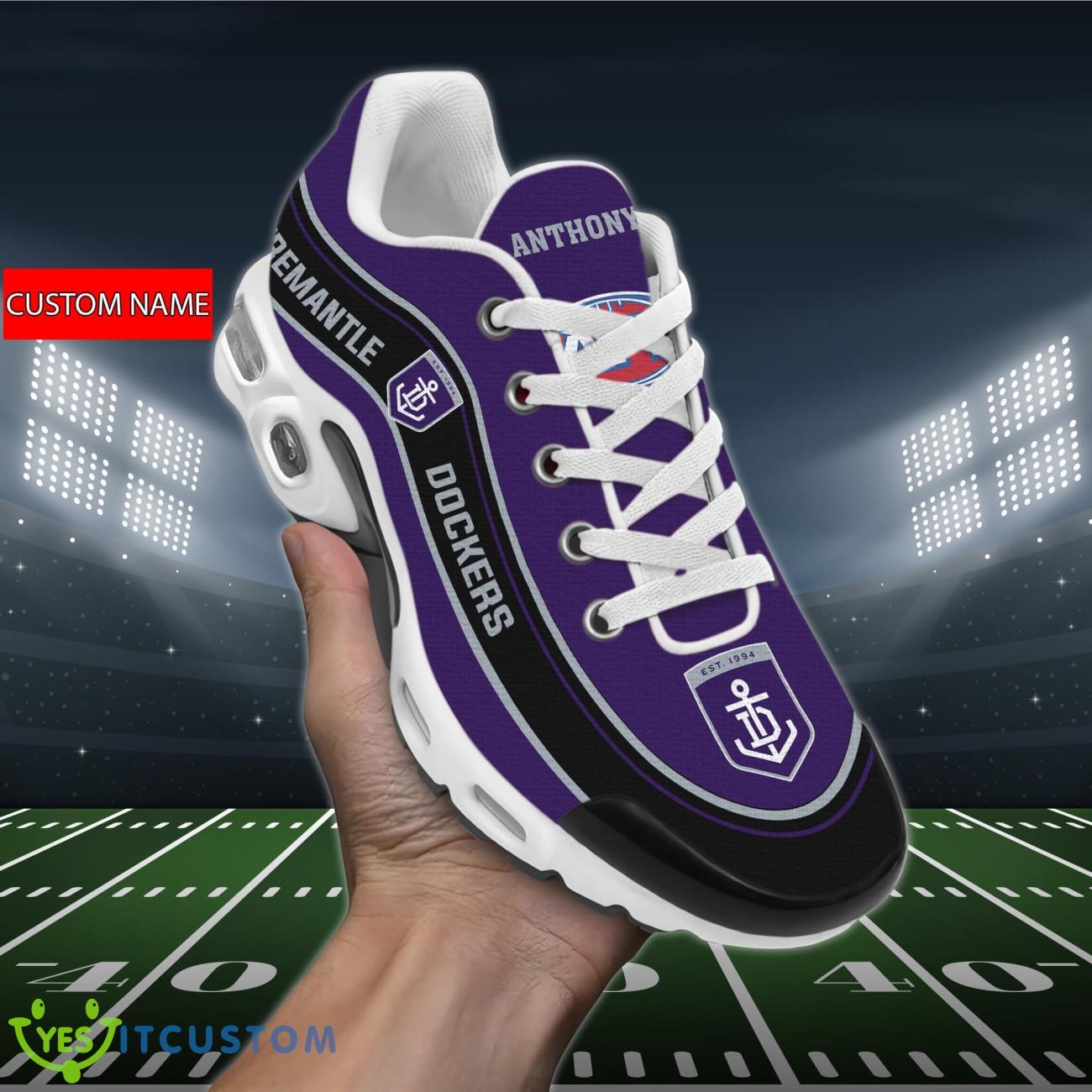 fremantle dockers air cushion sports shoes custom name for fans