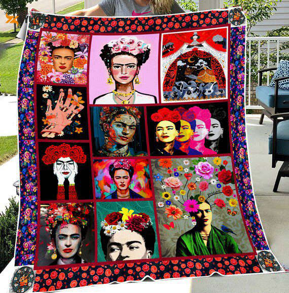 frida kahlo 3 quilt blanket for fans home decor gift 1