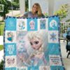 frozen elsa just let it go quilt blanket 0341