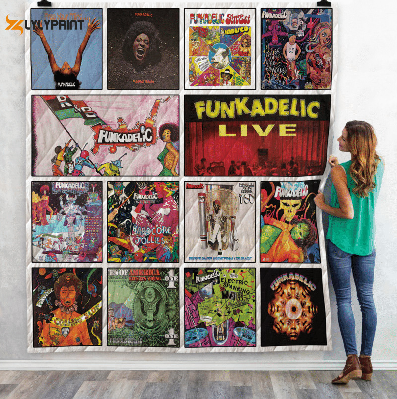 funkadelic albums quilt blanket 01