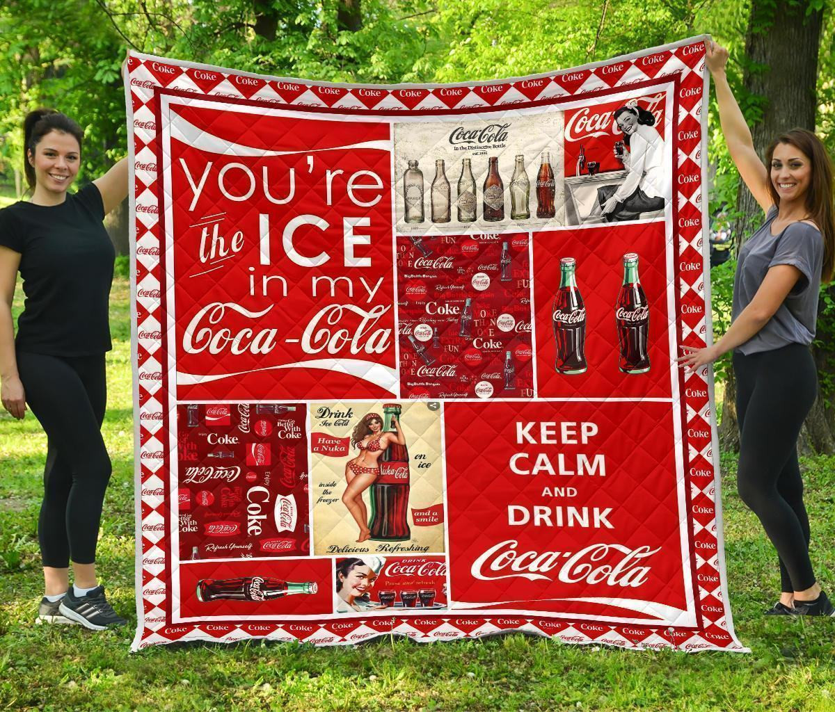 funny coca cola quilt blanket soft drink lover m7mwb