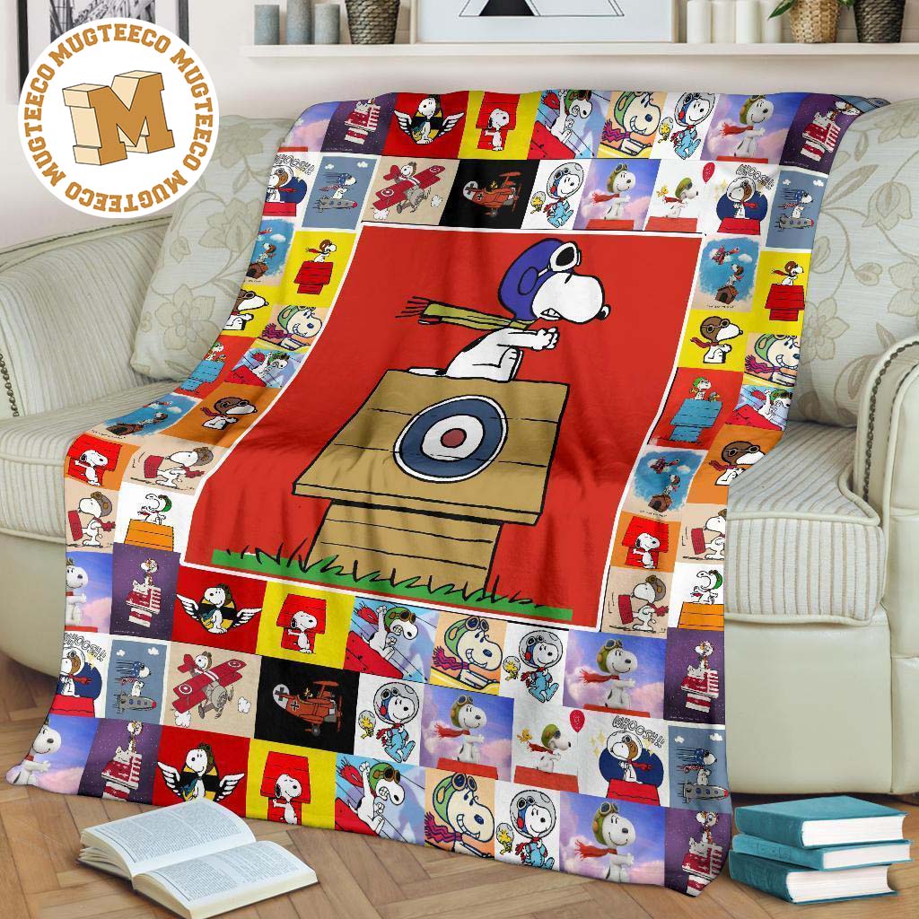 funny snoopy aviators fleece blanket fan gift idea qylsh