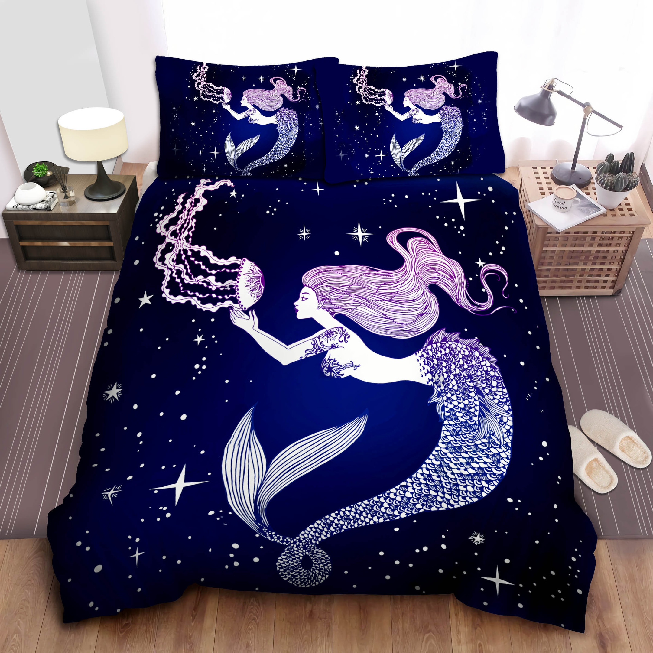 galaxy mermaid duvet cover bedroom sets comfortable bedding sets sftjn