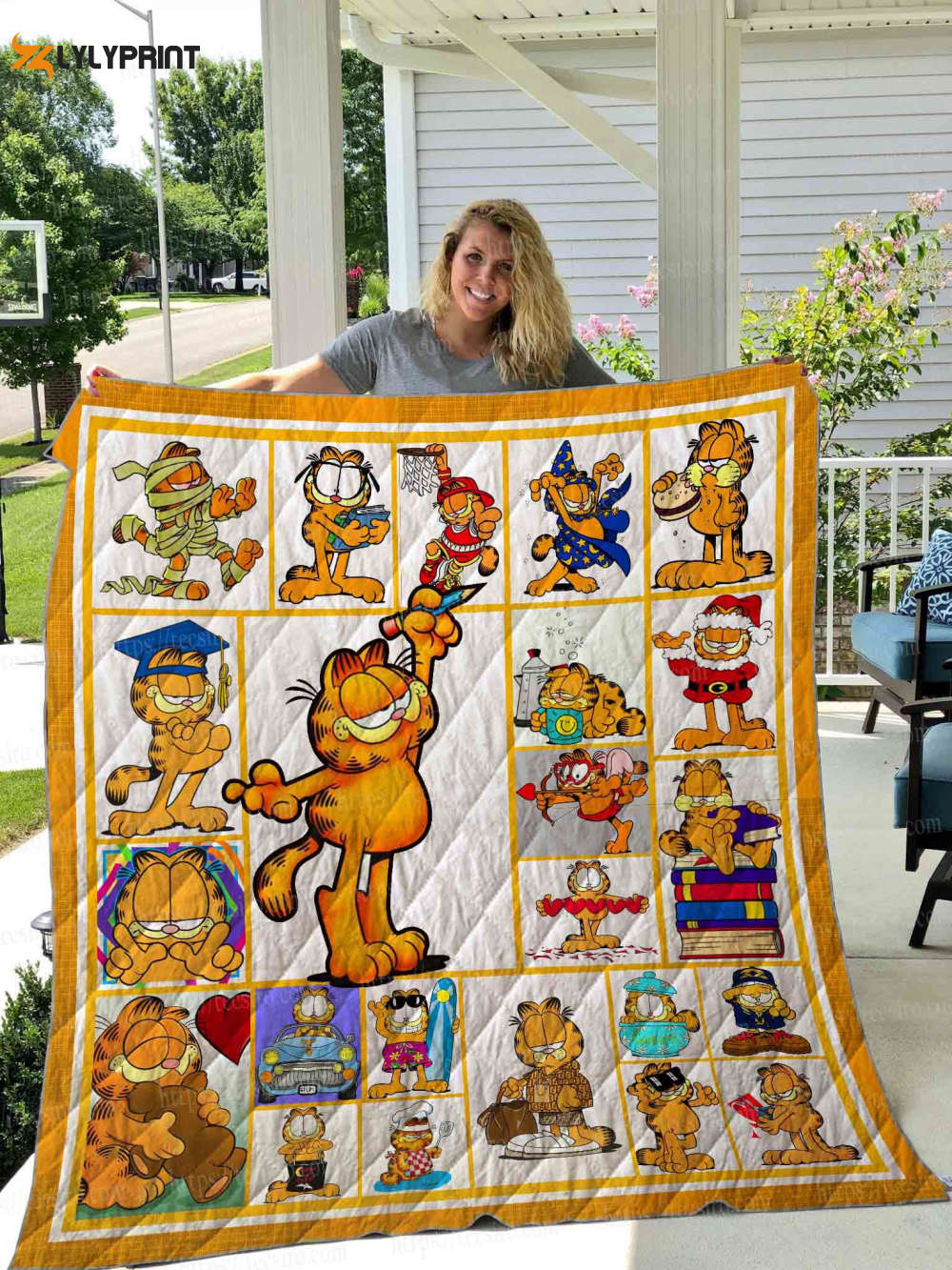 garfield quilt blanket 2c