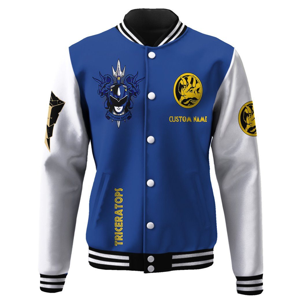 gearhuman 3d mighty morphin power ranger blue custom name baseball jacket gk20018 baseball jacket 186941 39707d80 99de 4072 8b5b 088bea68060b