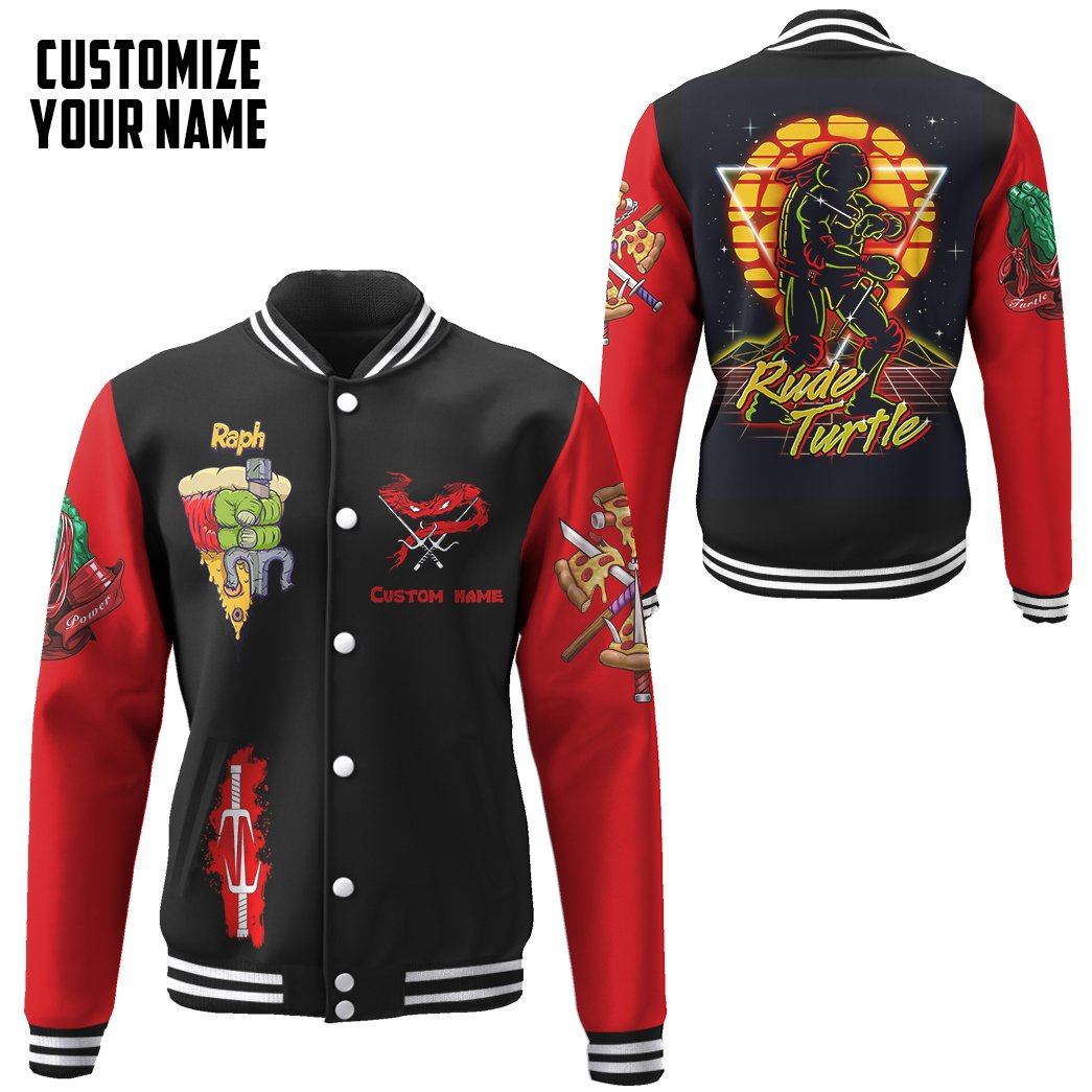 gearhuman 3d red raphael raph tmnt red cosplay custom name baseball jacket gv180119 baseball jacket baseball jacket xs 487533 63255957 5f80 4bae b053 dcf8e53aee4d