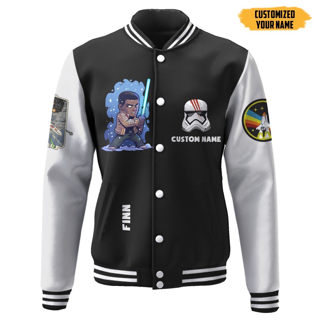 gearhuman 3d star wars finn custom name baseball jacket gk210138 baseball jacket baseball jacket xs 961744