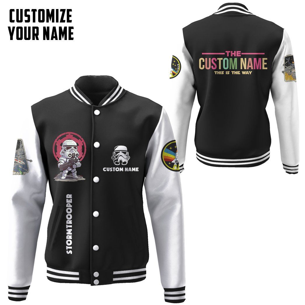 gearhuman 3d star wars stormtrooper custom name baseball jacket gk210116 baseball jacket baseball jacket xs 598407