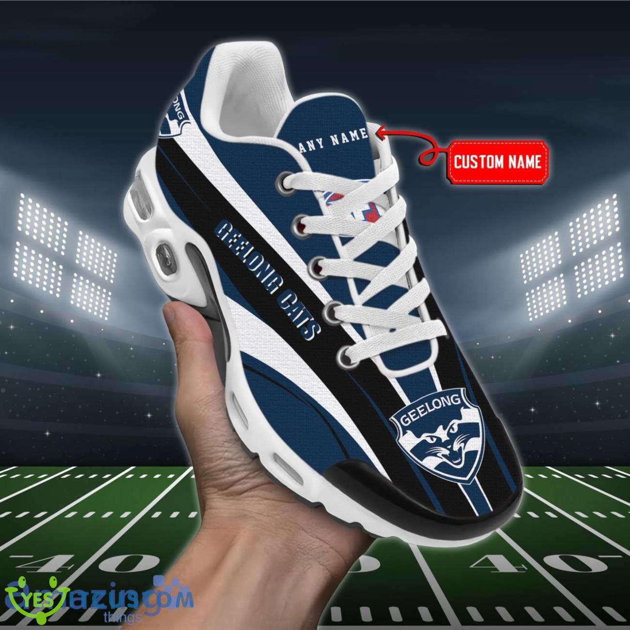 geelong cats premium air cushion sport shoes custom name for real fans