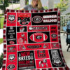 georgia bulldogs 2 quilt blanket for fans home decor gift