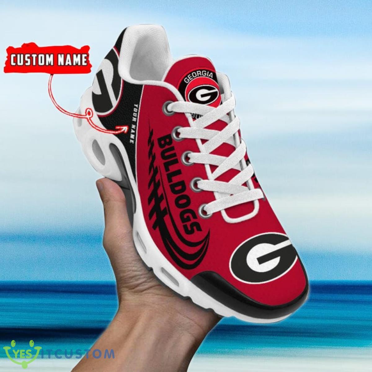 georgia bulldogs custom name air cushion sports shoes