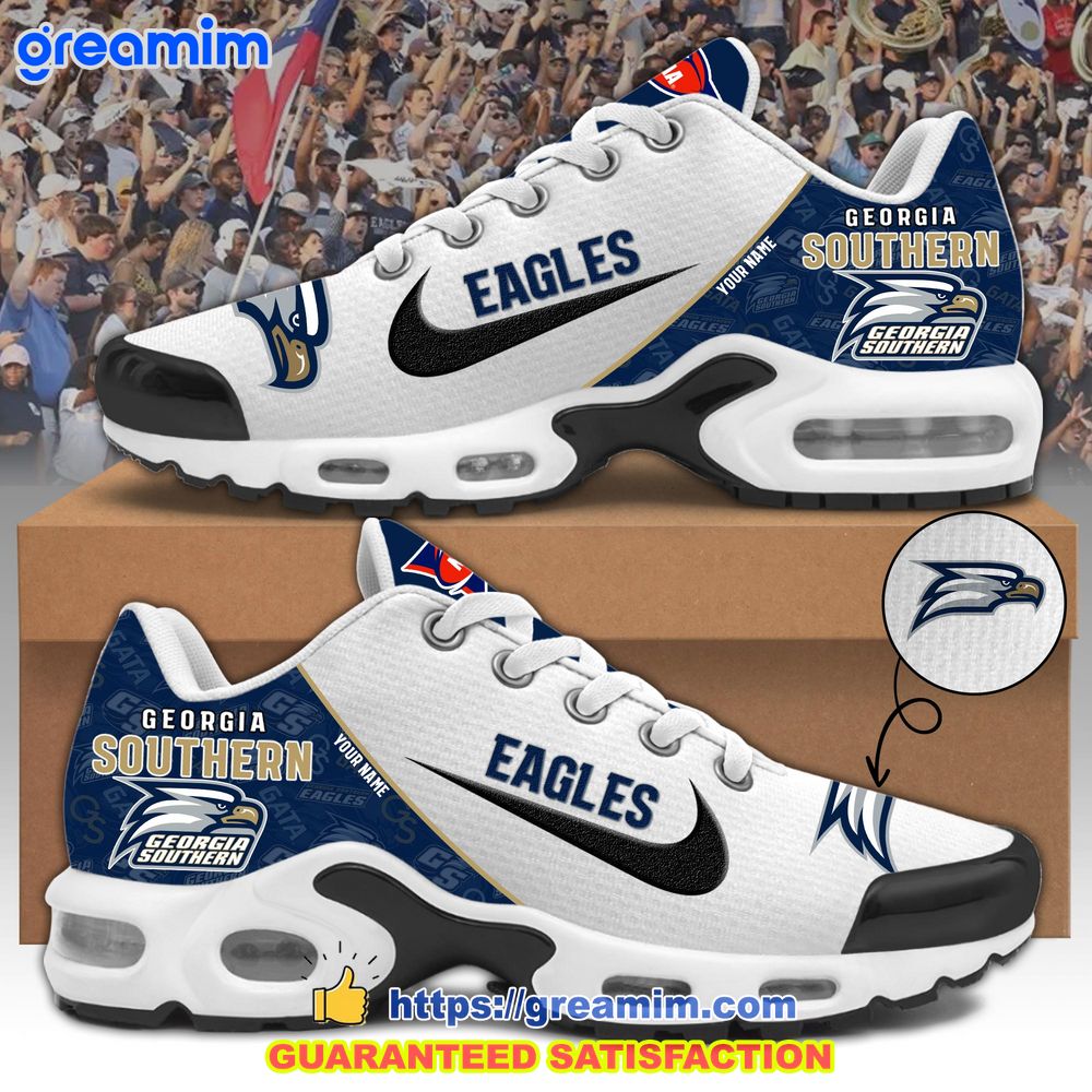 georgia southern eagles custom nike air max plus shoes 1 OSN3p