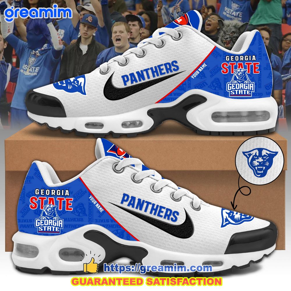 georgia state panthers custom nike air max plus shoes 1 dPlKv