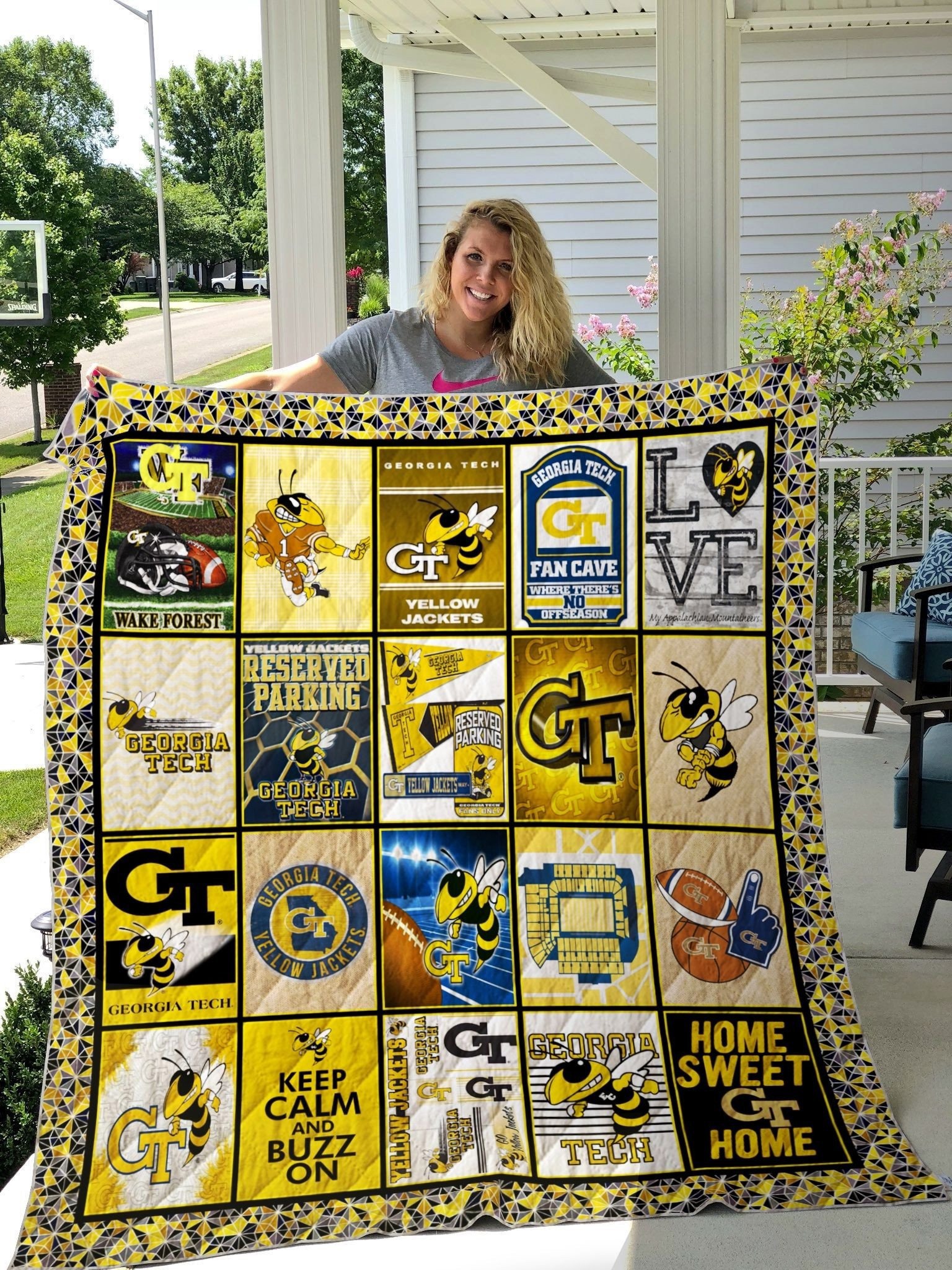 georgia tech yellow jackets trending 2024 quilt blanket 20240218073805897