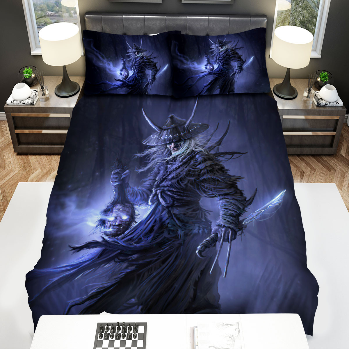 ghost of tsushima demon samurai duvet cover bedroom sets comfortable bedding sets plhq0