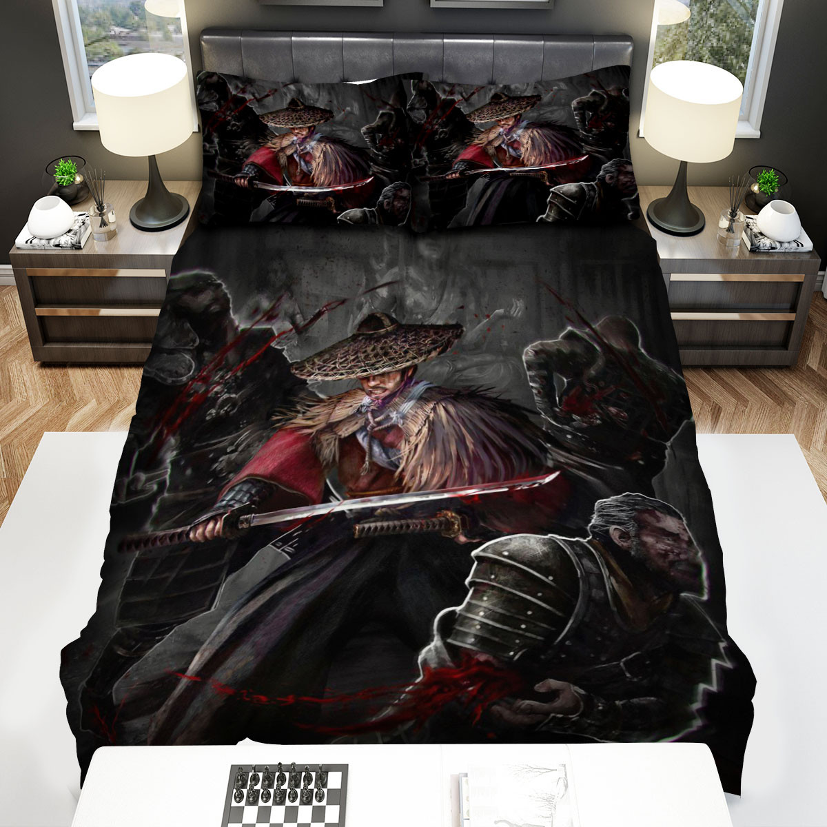 ghost of tsushima ronin killing the enemies bed sheets spread comforter duvet cover bedding sets 62xys