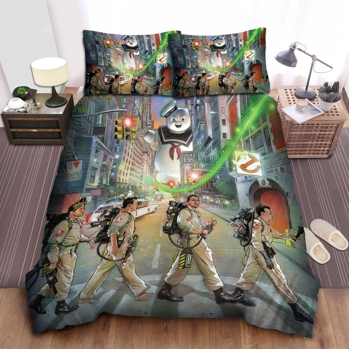 ghostbusters team bedding set duvet cover comforter bed sheets eakfo