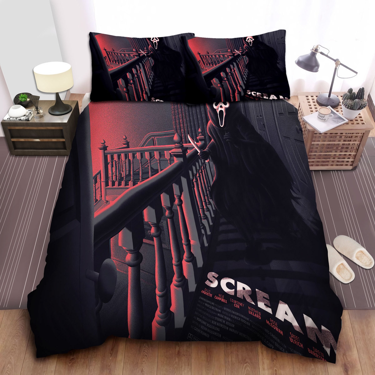 ghostface in scream poster duvet cover bedroom sets comfortable bedding sets u6juc