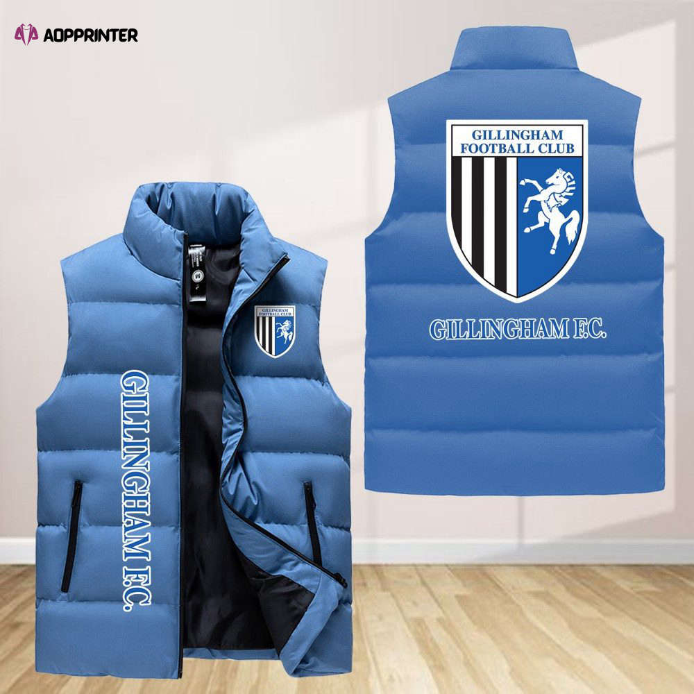 gillingham sleeveless puffer jacket custom for fans gifts