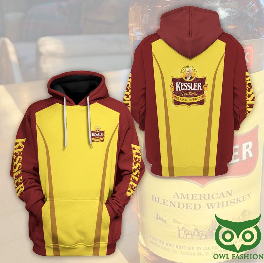 glZJhh1I 6 Kessler American Blended Whiskey Yellow and Brick Color 3D Hoodie