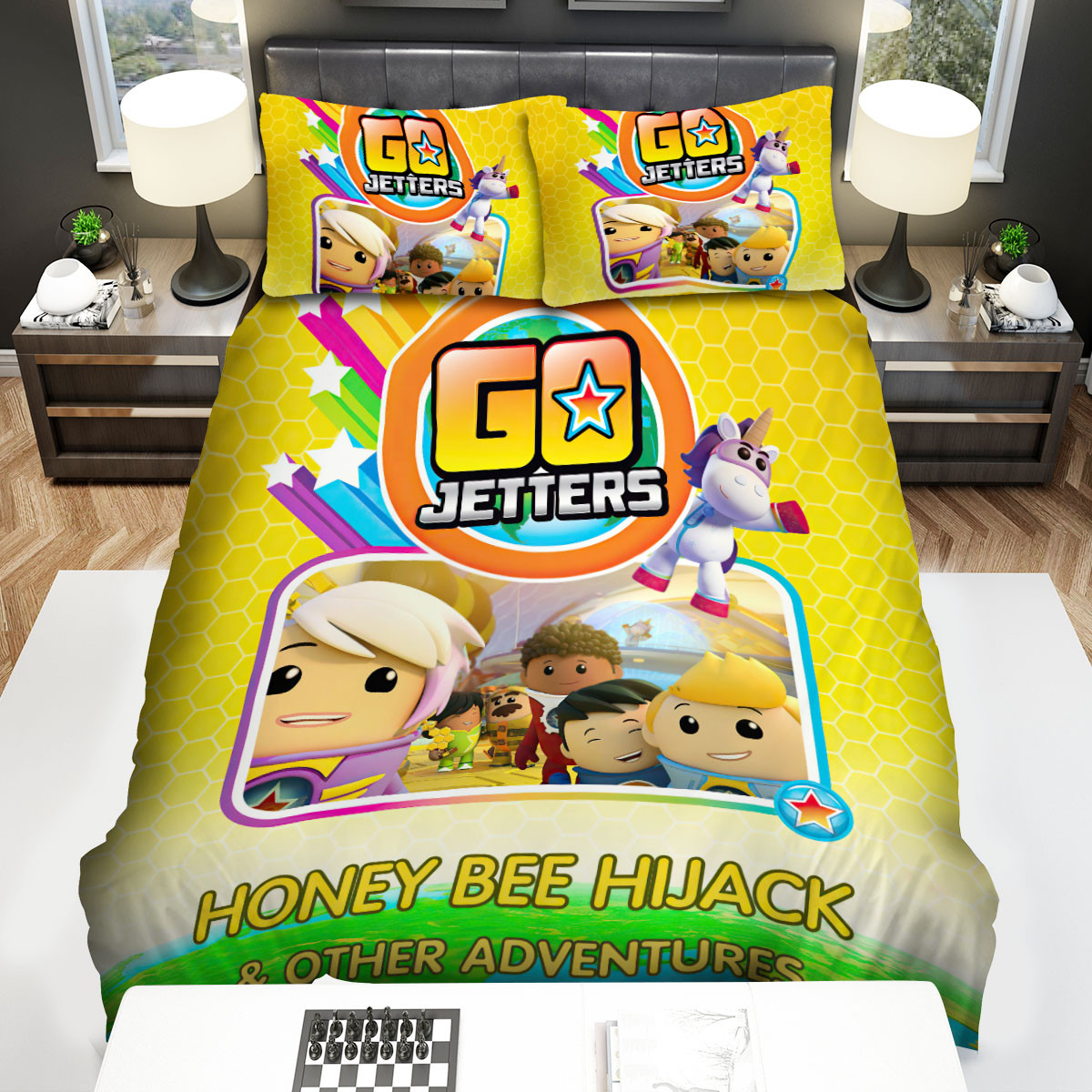 go jetters honey bee hijack other adventures bed sheets spread duvet cover bedding sets jvwl0