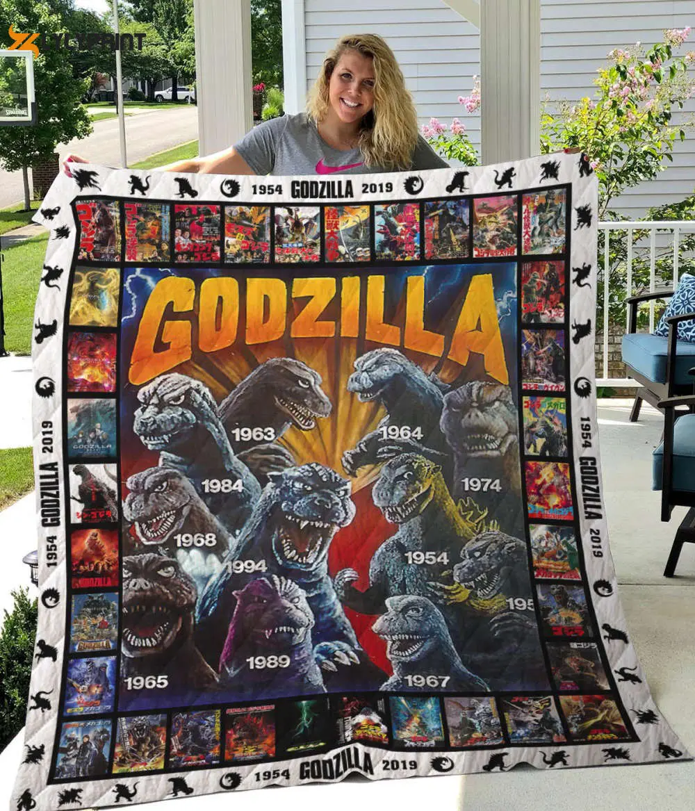 godzilla 2 quilt blanket for fans home decor gift