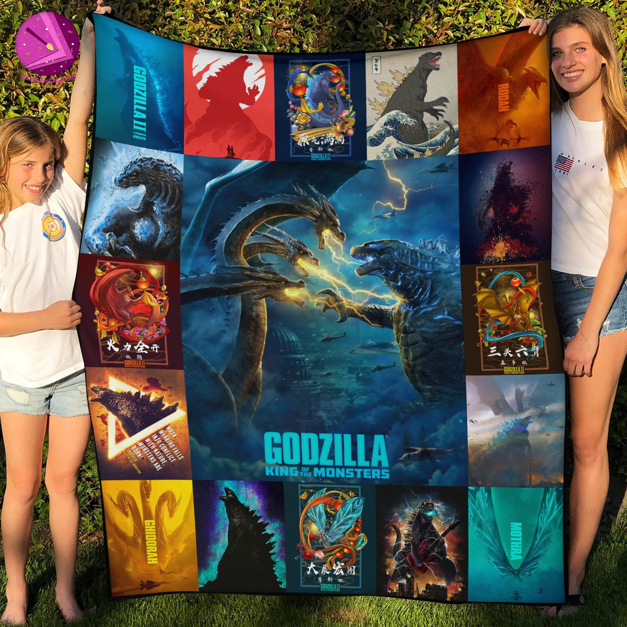 godzilla king of the monsters fleece blanket agc6f