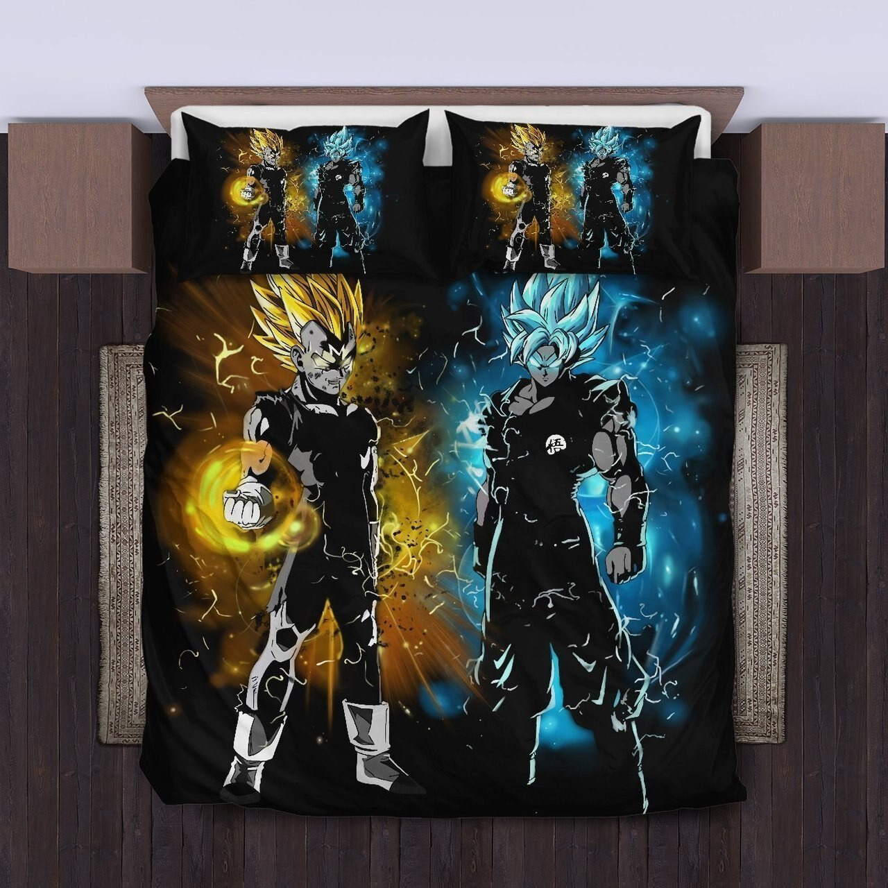 goku and vegeta of dragon ball duvet cover bedroom sets comfortable bedding sets b88qt