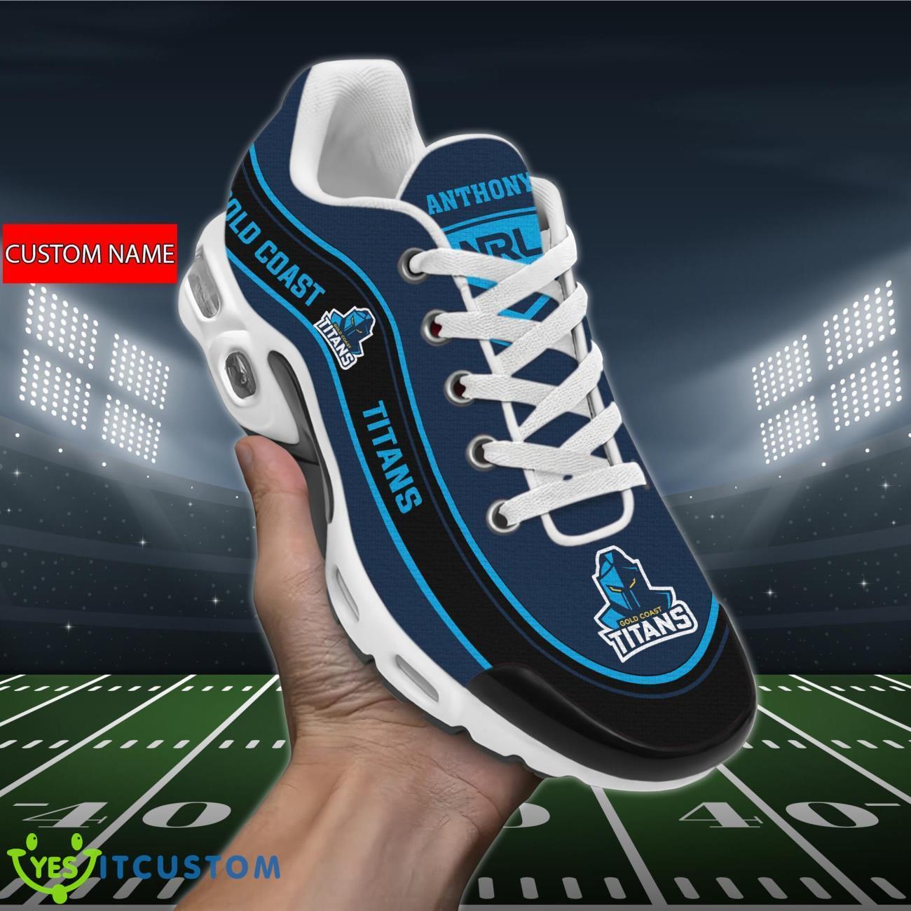 gold coast titans air cushion sports shoes custom name for fans