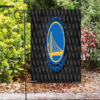 golden state warriors emblem pattern double sided printing garden flag home decor gifts 1