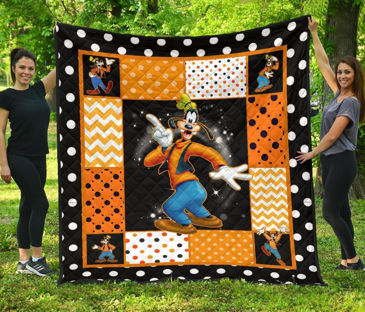 goofy quilt blanket cute cartoon fan gift idea iiycx