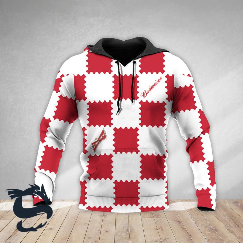 gorgeous gingham budweiser beer hoodie and zip hoodie santa joker 1 1600x