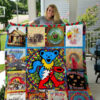 grateful dead quilt blanket for fans home decor gift