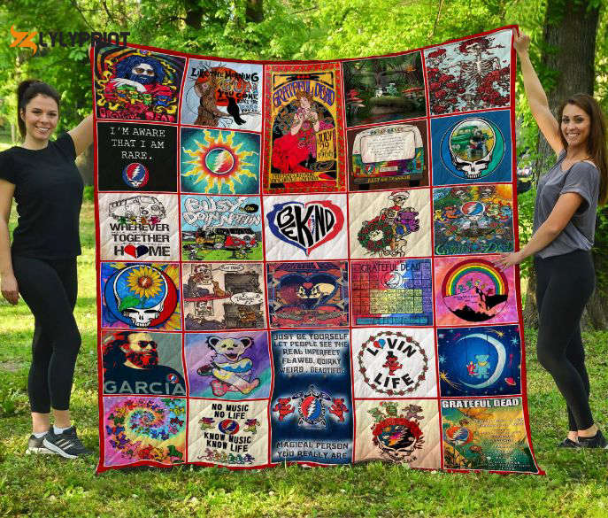 grateful dead quilt blanket for fans home decor gift 3