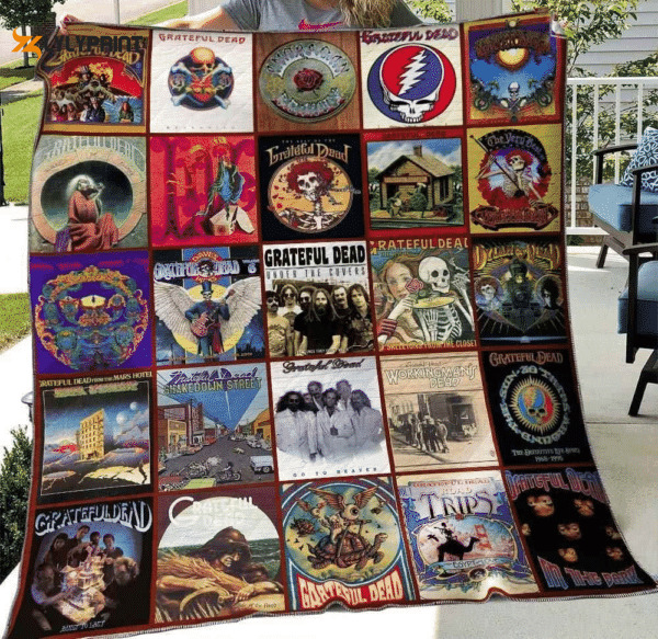 grateful dead rock band 6 quilt blanket grateful dead rock band gift fan quilt blanket 765