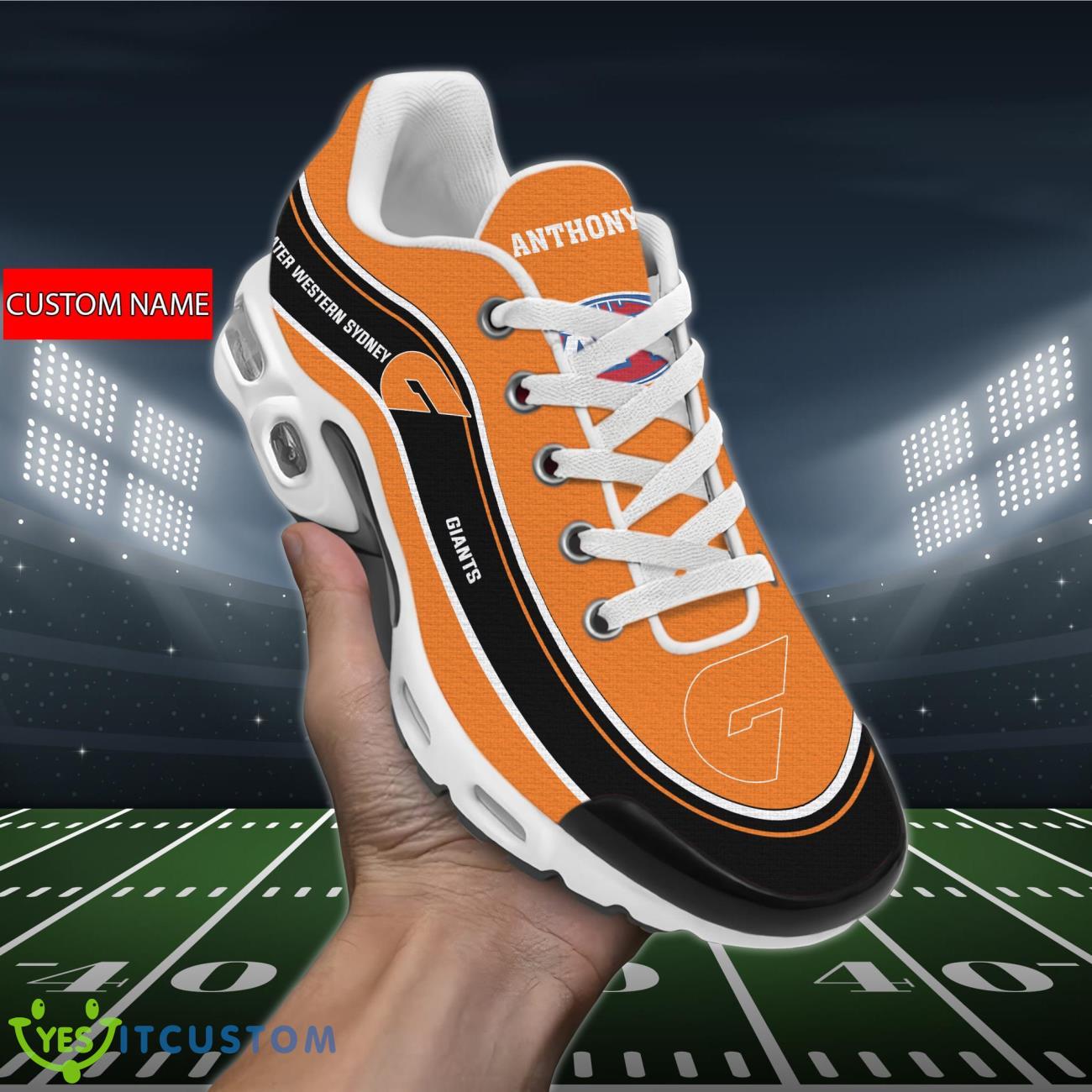 greater western sydney giants air cushion sports shoes custom name for fans