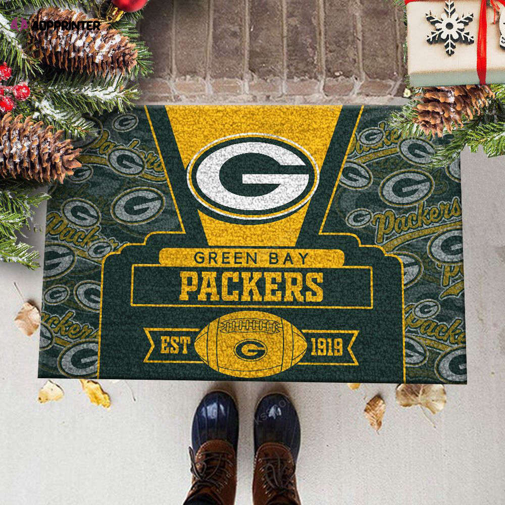 green bay packers doormat best gift for home decor 1 1