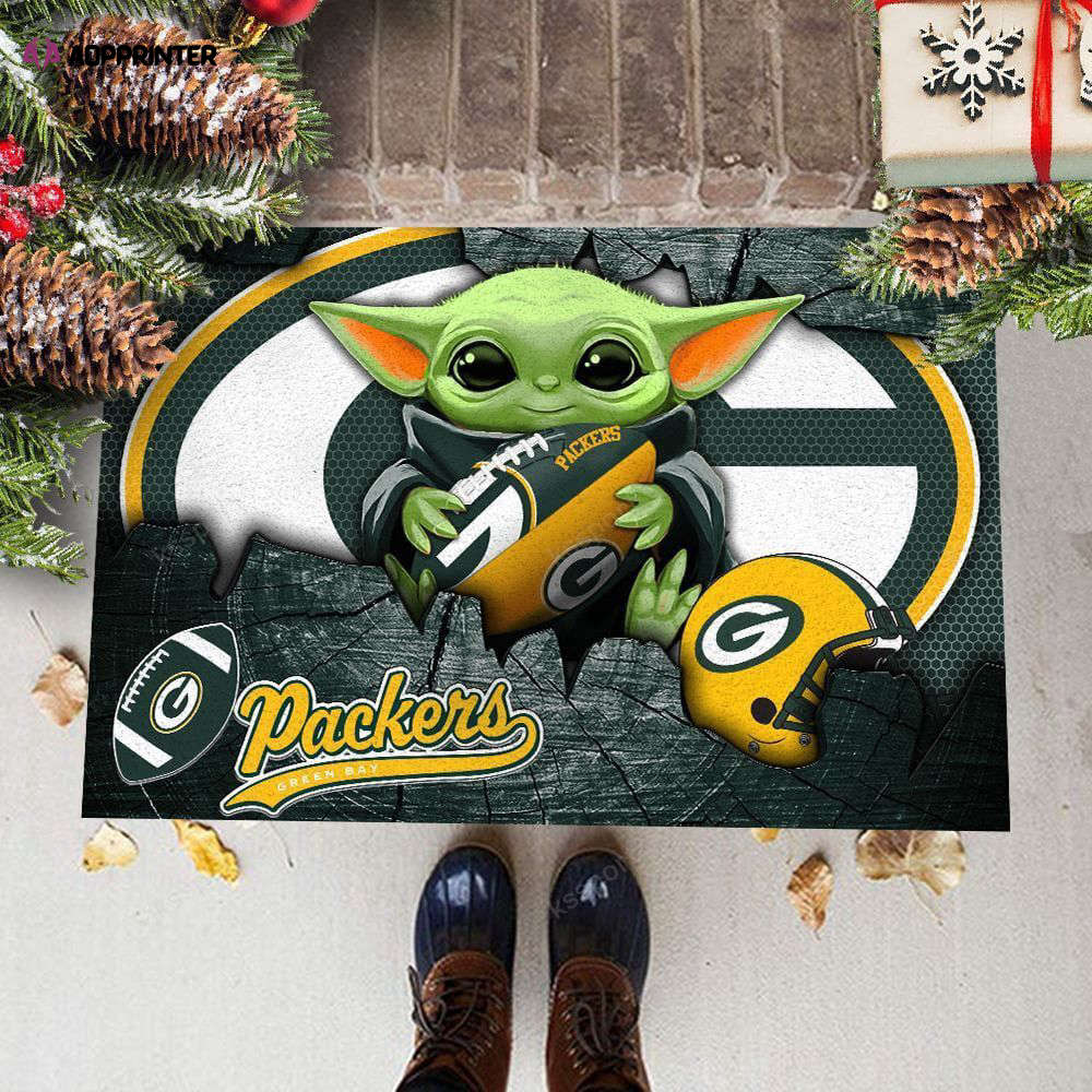 green bay packers doormat best gift for home decor 1 2