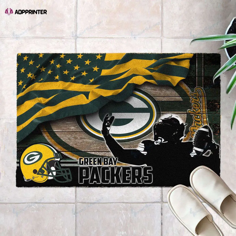 green bay packers doormat best gift for home decor 1 3