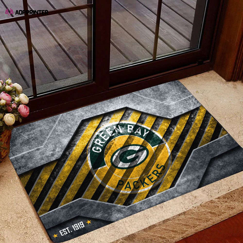 green bay packers doormat gift for home decor