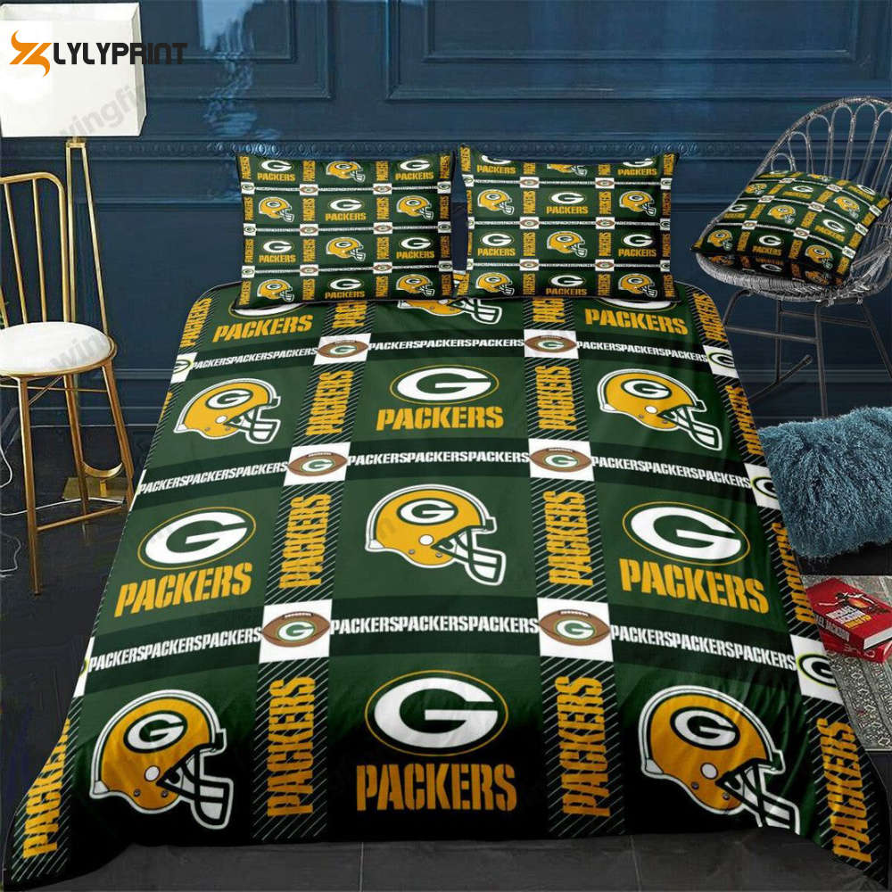 green bay packers duvet cover bedding set bd292