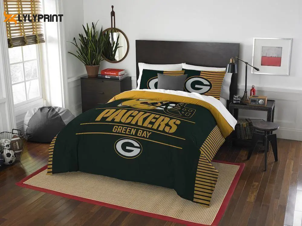 green bay packers duvet cover bedding set bd298
