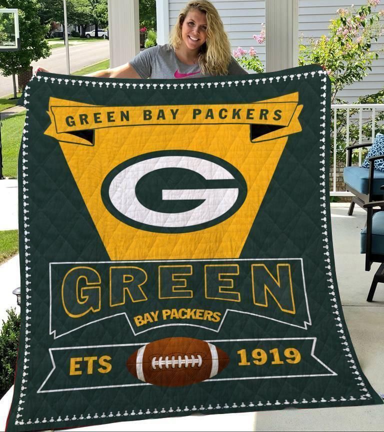 green bay packers logo premium quilt dx7nj