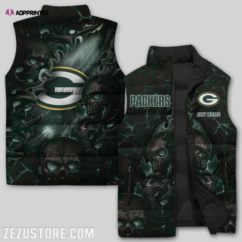 green bay packers nfl sleeveless puffer jacket custom for fans gifts 10