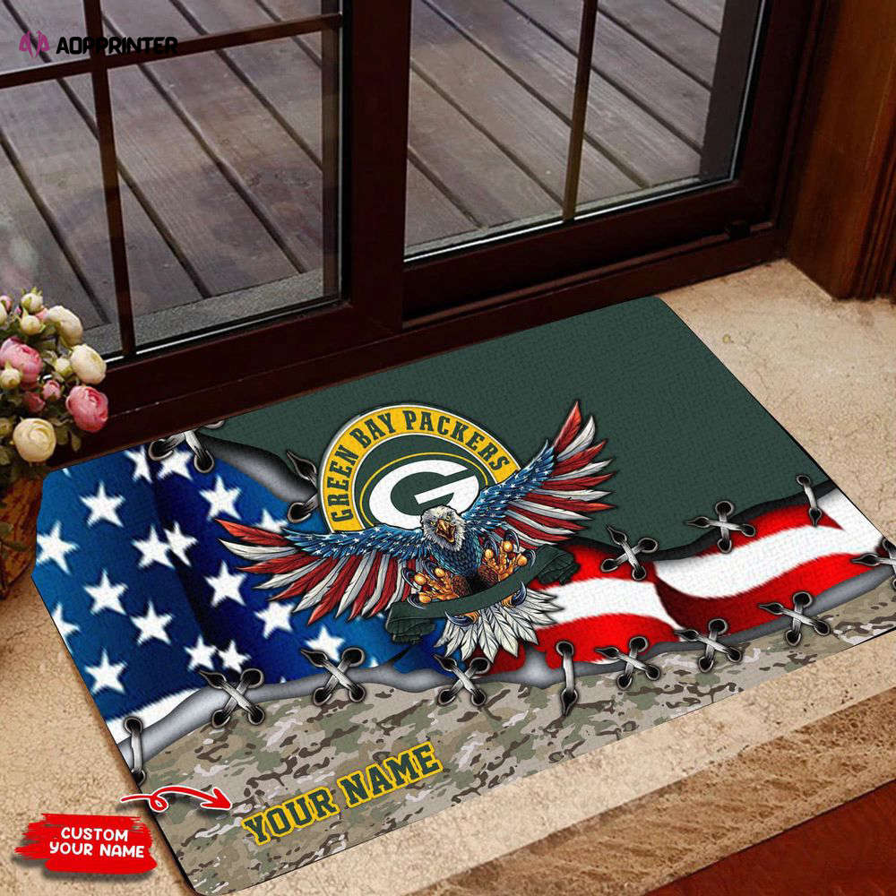 green bay packers personalized doormat best gift for home decor