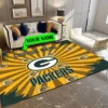 green bay packers personalized premium rectangle rug 52 igt9k