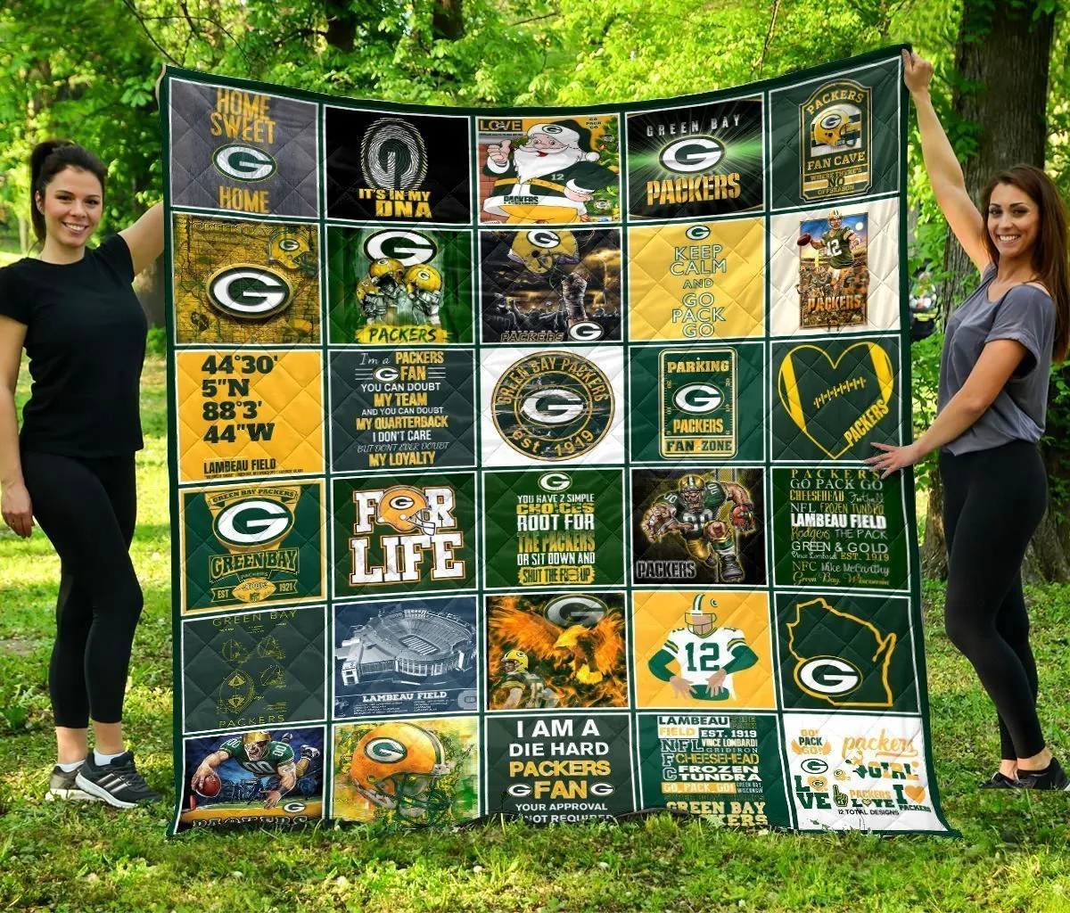 green bay packers premium quilt 2 nndre